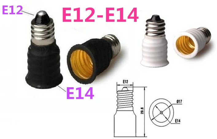 e14 to e12 bulb socket adapter