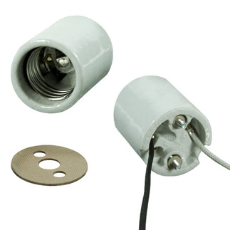 LOT OF 3 LampHolder   Socket medium base lamp light bulb holder Porcelain 