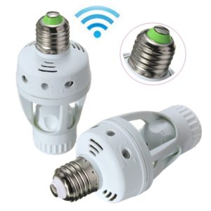 Sensor E27 light bulb socket adapter