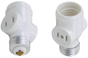 Light Bulb With Plug In Outlet Medium Base Adapter Splitter