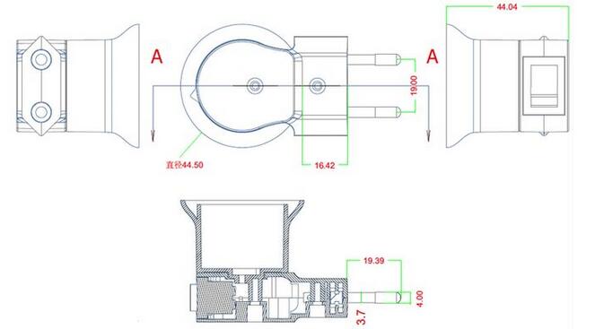 Light bulb socket adapter with switch diagram