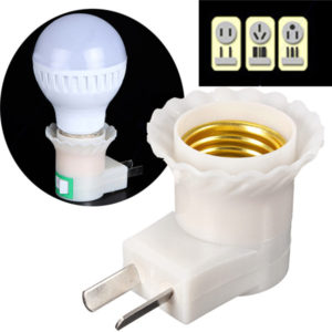 light bulb socket adapter with switch
