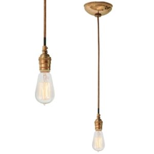 Inspirational Classic Braided Cord Hanging Pendant Lamp Kit In Copper Nova68 Pendant Light Cord - Pendant Lighting