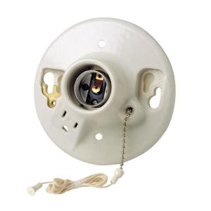 ceiling light socket with outlet