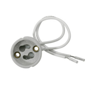 2x GU10 Ceramic Socket Heat Resistant Flex Lamp Holder,Bridge,Down light Fitting 